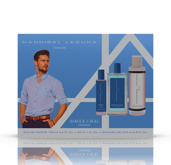 Estuche Triplo Hannibal Laguna Barock & Roll 100+30+200 ml Gel