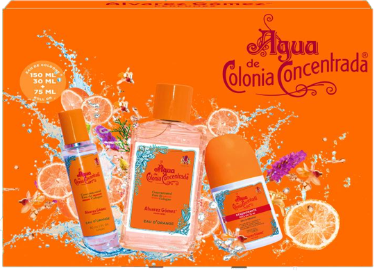 Estuche Triplo 150 +30+Des. Roll On Alvarez Gome Orange 75ml.