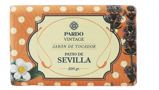 Jabón natural Pardo Vintage Patio de Sevilla 200 gr.