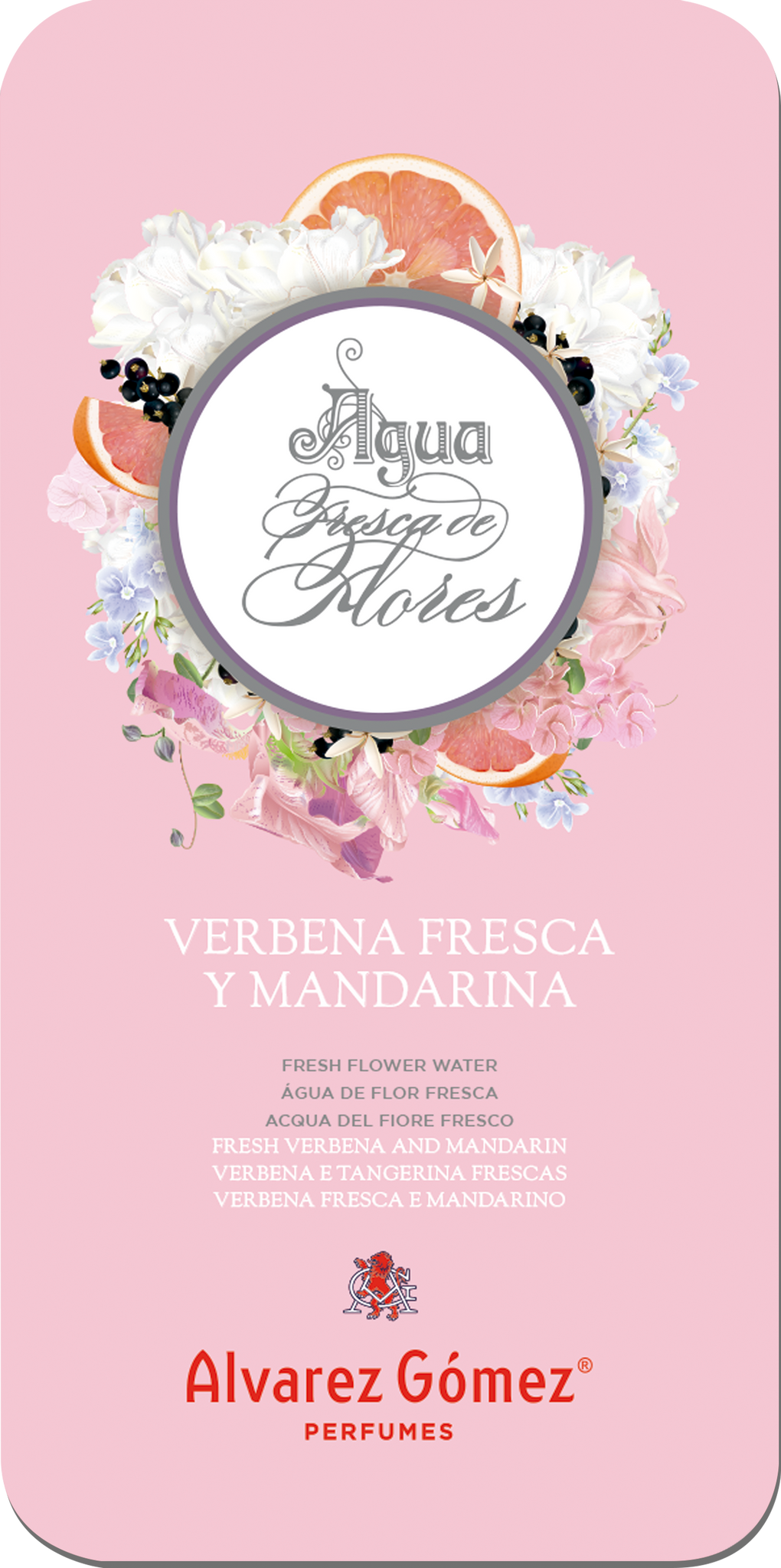 Lata de Agua Fresca de Flores Verbena y Mandarina Álvarez Gómez 150mL.