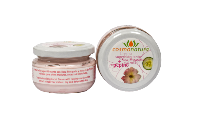 Super moisturizing cream Rosehip + Cucumber + Aloe Vera 120 mL